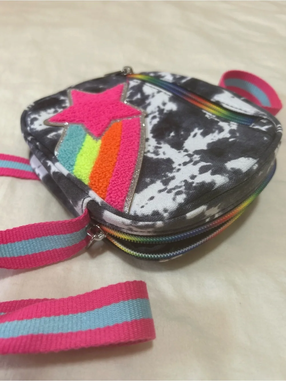 The Children's Place Girls Tie Dye Shooting Star Crossbody Bag NWT